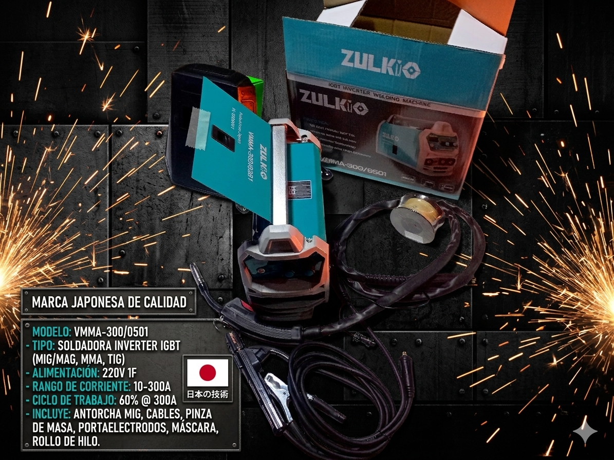 soldadura (sin gas ) y arco manual 300 amperes Japonesa