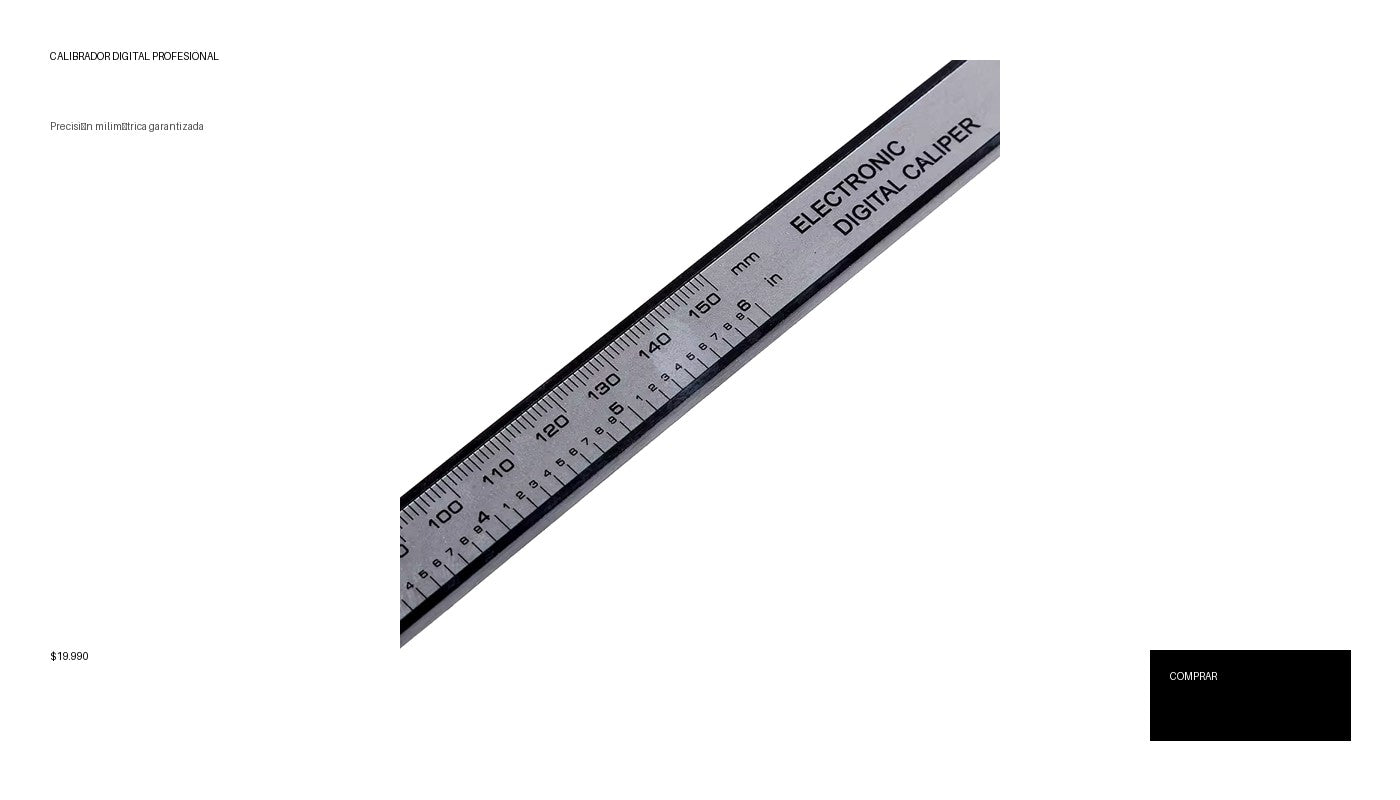 Calibrador Digital de Precisión (150mm/100mm) - Pie de Rey Electrónico de Fibra de Carbono. Herramienta de Medición Profesional para Taller