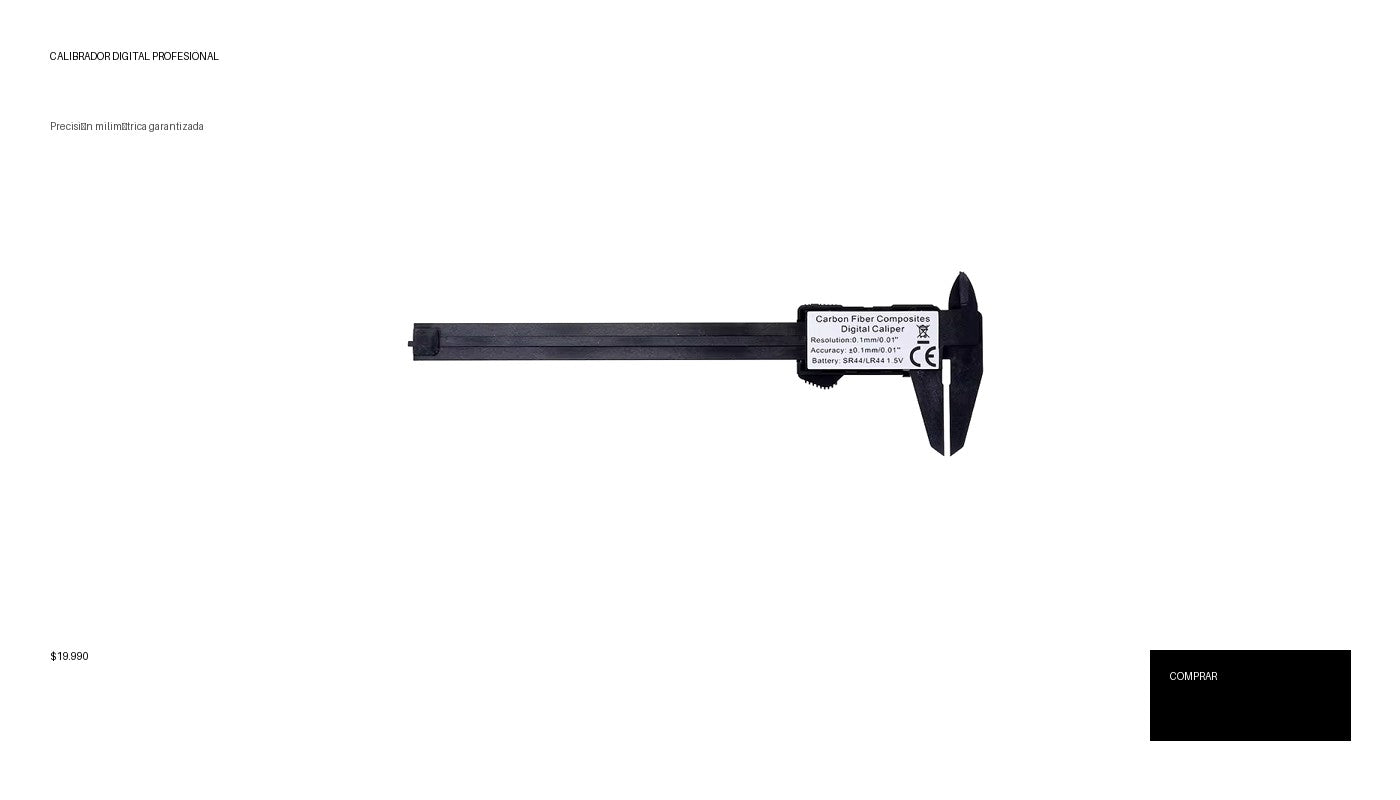 Calibrador Digital de Precisión (150mm/100mm) - Pie de Rey Electrónico de Fibra de Carbono. Herramienta de Medición Profesional para Taller